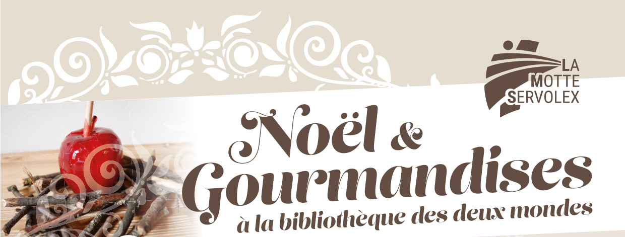 Flyer noel et gourmandise bibliothèque